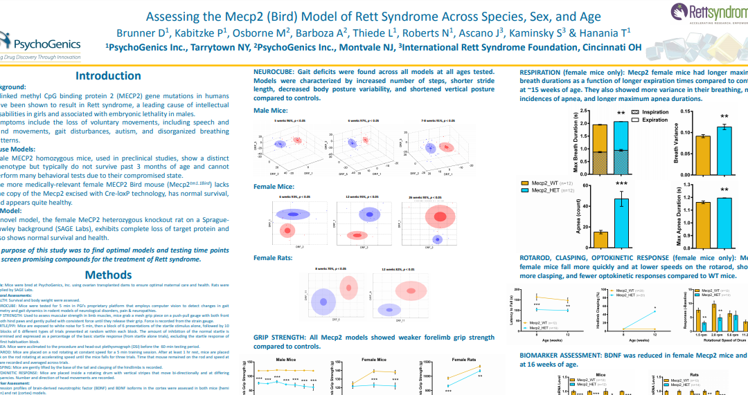 Assessing the Mecp2 (Bird) Model of Rett Syndrome Across Species, Sex, and Age